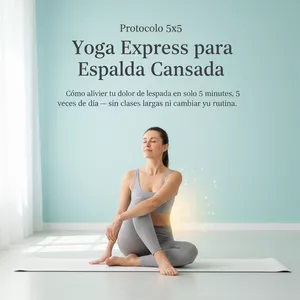 Imagen de portada para Curso online Protocolo 5x5™ – Yoga Express para Espalda Cansada