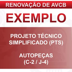 Imagem de capa para o Ebook ENG LEVI - EXEMPLO - RENOVAÇÃO DE AVCB - AUTOPEÇAS - 2024_0215