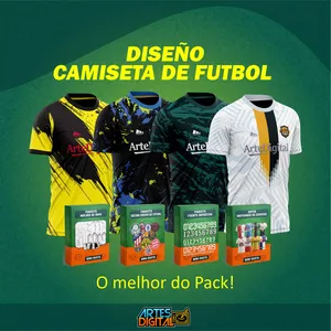Imagen de portada para Curso online Camiseta de Futbol Diseño Vetor Editable