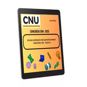 Imagem de capa para o Ebook Concurso CNU 2025 - Bloco 5 - Estudo intensivo por questões
