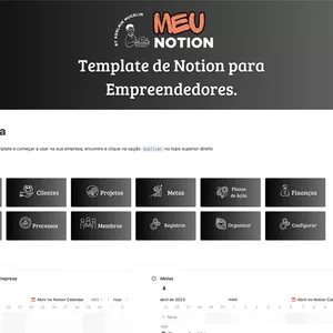 Imagem de capa para o Curso online Template de Notion para Empreendedores - Organize sua empresa