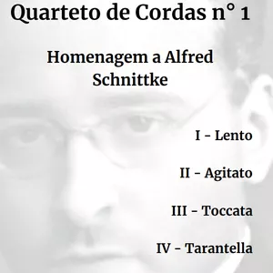 Imagem principal do produto Quarteto de Cordas n° 1 - Homenagem a Alfred Schnittke