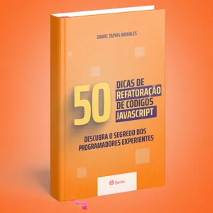 Imagem de capa para o Ebook 50 Dicas de Refatoração de códigos Javascript
