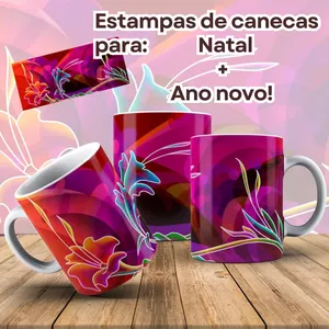 Imagem de capa para o Ebook Estampas Natal e Ano Novo