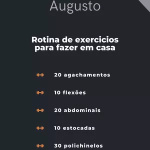 Imagem de capa para o Ebook Fitness em casa sem equipamentos