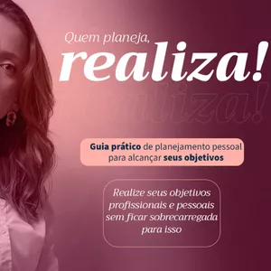 Imagem de capa para o Curso online Quem planeja, realiza: Guia prático de planejamento pessoal para alcançar seus objetivos