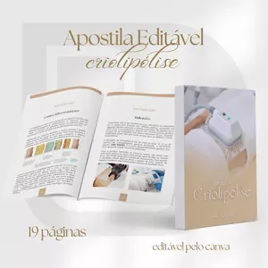 Imagem de capa para o Ebook Apostila Criolipólise Editável