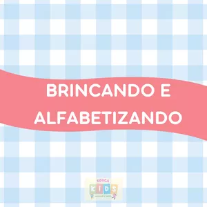 Imagem de capa para o Ebook Brincando e alfabetizando