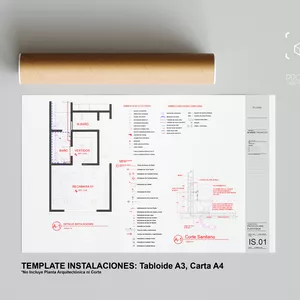 Imagen de portada para Curso online TEMPLATE CAD 2.0 INSTALACIONES - ELE+HID-SANIT