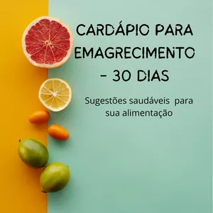 Imagem de capa para o Ebook CARDÁPIO PARA EMAGRECIMENTO - 30 DIAS