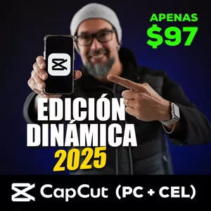 Imagen de portada para Curso online Edición Dinámica 2025 en CAPCUT  (PC + Cel)
