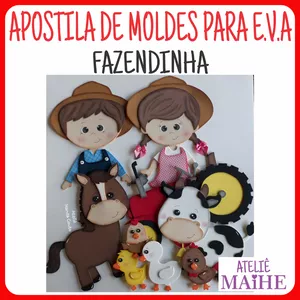 Imagem de capa para o Ebook FAZENDINHA apostila de moldes para EVA