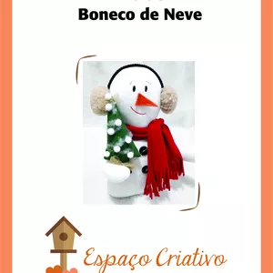 Imagem de capa para o Ebook Molde de Natal - Boneco de Neve