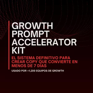 Imagen de portada para Ebook Growth Prompt Accelerator Kit - El sistema definitivo para crear copy que convierte usando IA, prompts y plantillas listas en menos de 7 días.
