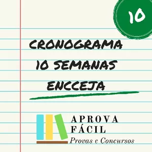 Imagem de capa para o Ebook Cronograma de estudos 10 semanas - ENCCEJA