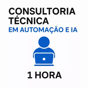 Imagem de capa para o Serviço online Consultoria Técnica em Automação e IA – 1 Hora