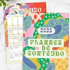 Imagem de capa para o Ebook Calendário de Posts Lótus 2023 - Nunca Mais Fique Sem Postar