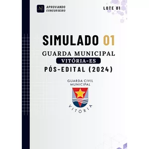 Imagem de capa para o Ebook 07 Simulados GM Vitória - ES (Pós edital 2024)