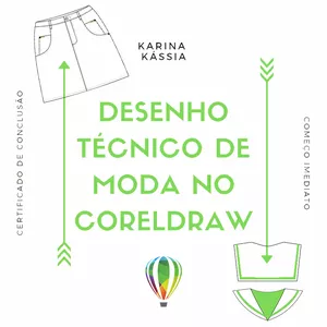 Imagem de DESENHO TÉCNICO DE MODA NO CORELDRAW criado por Karina Kássia na hotmart