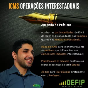 Imagem principal do produto ICMS NAS OPERAÇÕES INTERESTADUAIS