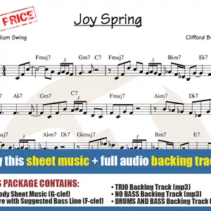 Cover image for Online course Joy Spring (Sheet Music + Backing Tracks)
