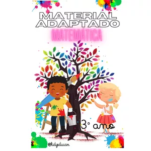 Imagem de capa para o Ebook Material Adaptado Matemática - 3º ano