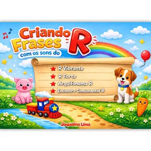 Imagem de capa para o Ebook CRIANDO FRASES COM OS SONS DO R