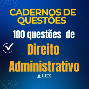 Imagem de capa para o Ebook Caderno de Questões - Direito Administrativo. 