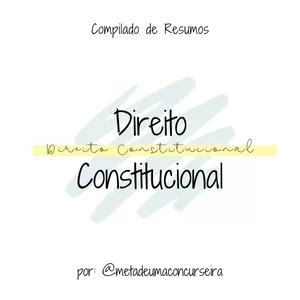 Imagem de capa para o Ebook Compilado de Resumos - Direito Constitucional 