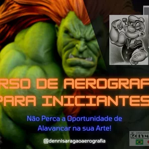 Curso Curso Online de Aerografia a Mão Livre: Domine a Técnica e Crie Obras Incríveis!
