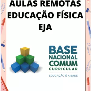 Imagem de capa para o Ebook Aulas Remotas Ed Física EJA 