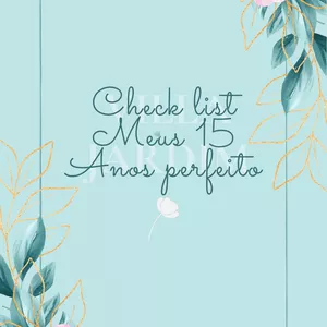 Imagem de capa para o Ebook Check list meus 15 anos perfeito