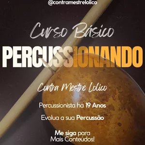 Imagem de capa para o Curso online Curso Percussionando – 5 Toques Básicos de Berimbau