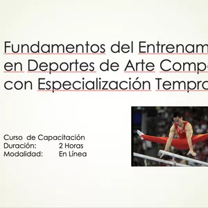 Imagen de portada para Curso online Curso: "Fundamentos del Entrenamiento en Deportes de Arte Competitivo con Especialización Temprana".