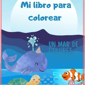 Imagen de portada para Ebook Mi libro para colorear: Un mar de colores 