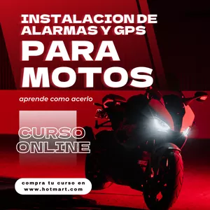 Imagen de portada para Curso online Instalación de alarma y gps para motocicletas 