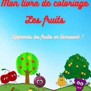 Image de couverture pour le Ebook Mon livre de coloriage - les fruits