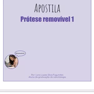 Imagem de capa para o Ebook Apostila de prótese removível 1