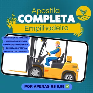 Imagem de capa para o Ebook Apostila do operador de empilhadeira 