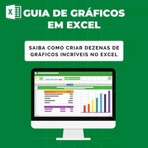 Imagem de capa para o Ebook Guia de Gráficos em Excel