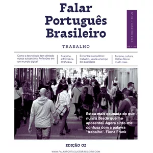 Imagem de capa para o Ebook Revista - Falar Português Brasileiro: Trabalho