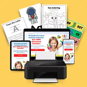 Cover image for Ebook Printable Preschool Activity Collection