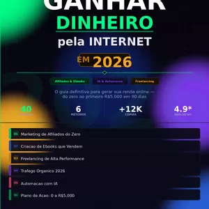 Imagem de capa para o Ebook Como ganhar dinheiro com a internet 2026