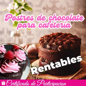 Imagen de portada para Ebook Postres de chocolate fáciles para cafetería Rentables