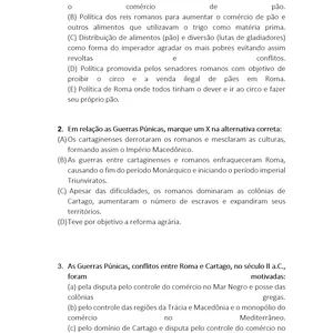 Imagem de capa para o Ebook lista de exercício de IMPÉRIO ROMANO