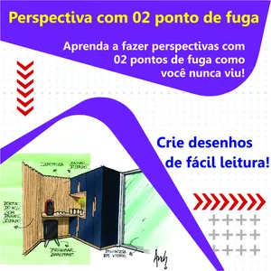Imagem de capa para o Curso online PERSPECTIVA COM 02 PONTOS DE FUGA |  PERSPECTIVAS IMERSIVAS PARA CRIATIVOS