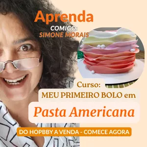 Imagem de capa para o Curso online Curso Meu Primeiro bolo em Pasta Americana
