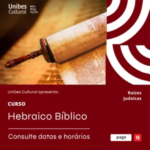 Imagem de capa para o Curso online 01.) Hebraico Bíblico IX - 2024 UNIBES CULTURAL