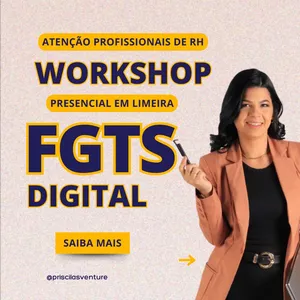 Imagem de capa para o Evento presencial Workshop FGTS Digital na Prática