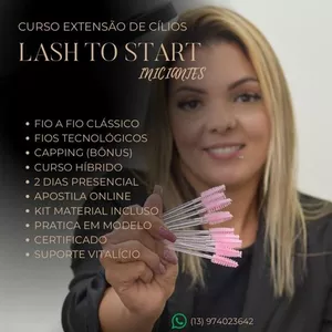 Imagem de capa para o Curso online Lash To Start